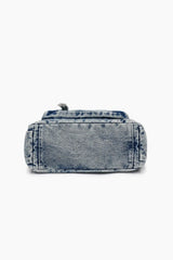Adjustable Strap Denim Crossbody Bag - V.I.P Digital Presence