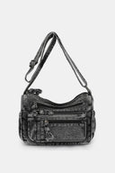 Adjustable Strap Denim Crossbody Bag - V.I.P Digital Presence