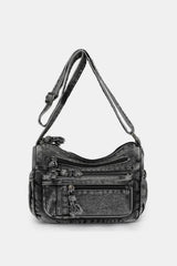 Adjustable Strap Denim Crossbody Bag - V.I.P Digital Presence