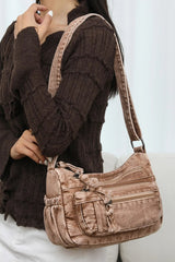 Adjustable Strap Denim Crossbody Bag - V.I.P Digital Presence