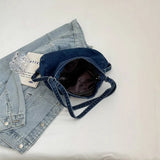 Adjustable Strap Denim Shoulder Bag - V.I.P Digital Presence