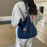 Adjustable Strap Denim Shoulder Bag - V.I.P Digital Presence