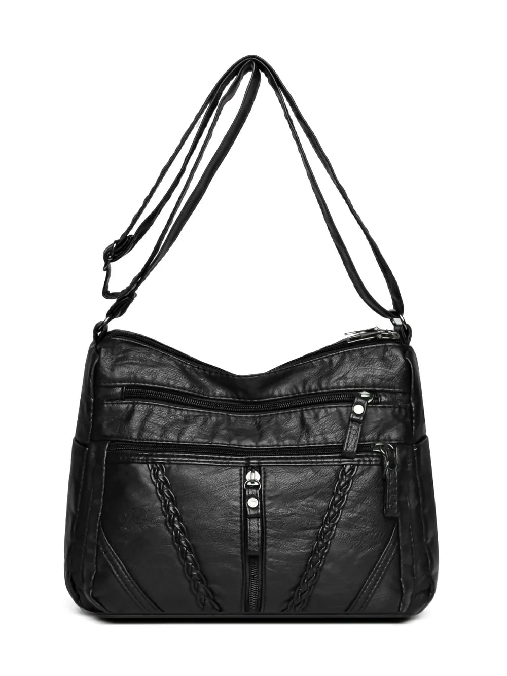 Adjustable Strap PU Leather Shoulder Bag - V.I.P Digital Presence