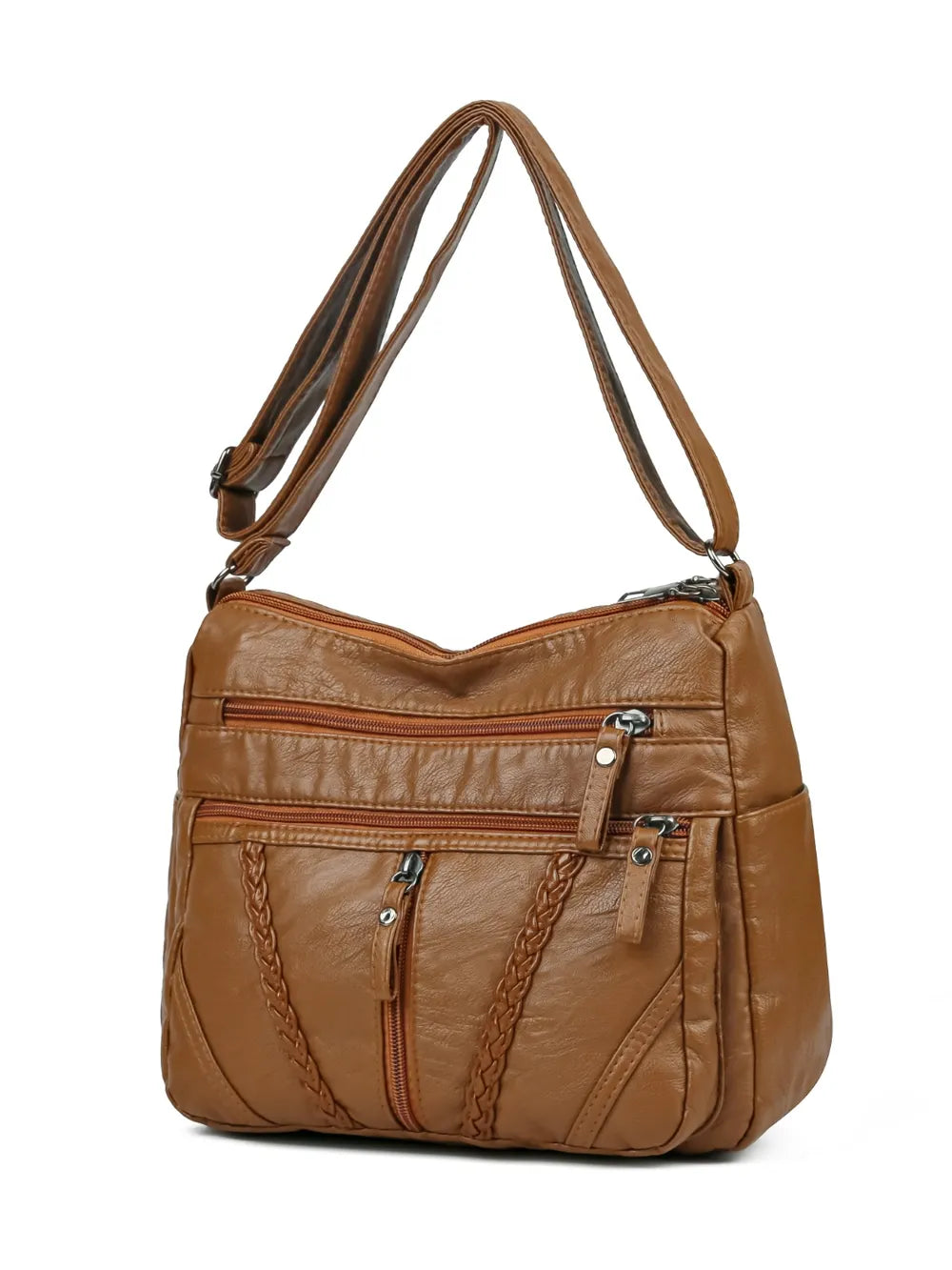 Adjustable Strap PU Leather Shoulder Bag - V.I.P Digital Presence