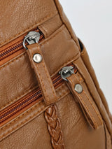 Adjustable Strap PU Leather Shoulder Bag - V.I.P Digital Presence