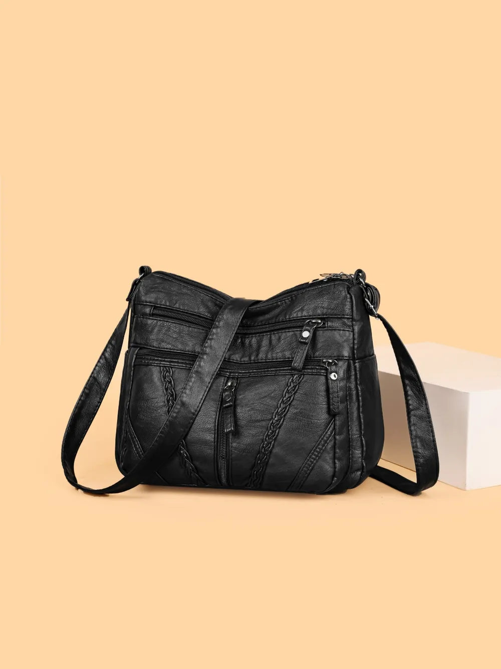 Adjustable Strap PU Leather Shoulder Bag - V.I.P Digital Presence