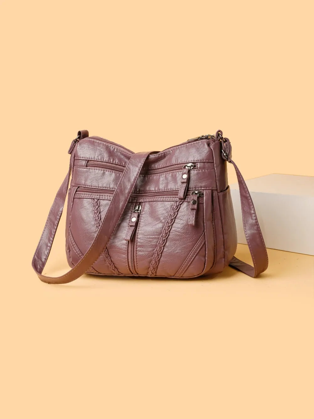 Adjustable Strap PU Leather Shoulder Bag - V.I.P Digital Presence