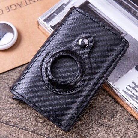 Airtag Location Tracker Leather Card Holder Simple Creative Business Multi-Function Wallet Wallet Card Holder X- 81 - V.I.P Digital Presence