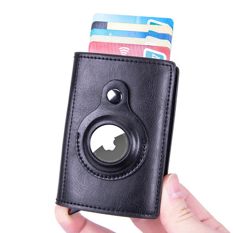 Airtag Location Tracker Leather Card Holder Simple Creative Business Multi-Function Wallet Wallet Card Holder X- 81 - V.I.P Digital Presence
