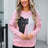 Angel Wings Bow Round Neck Dropped Shoulder Sweater - V.I.P Digital Presence