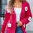 Angel Wings Crochet Flower Button Up Cardigan - V.I.P Digital Presence