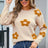 Angel Wings Flower Round Neck Long Sleeve Sweater - V.I.P Digital Presence