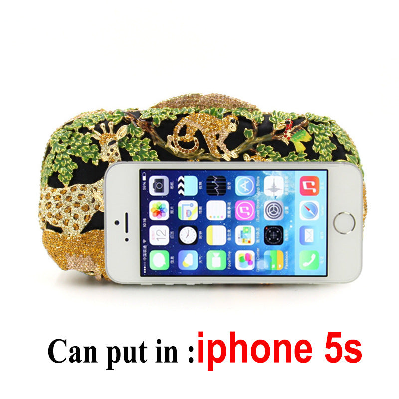 Animal Forest Package, Hollow Metal Crystal Banquet Package, Drip Oil Inlaid Diamond Handbag - V.I.P Digital Presence