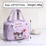 Anime MINISO Ins Thermal Insulation Children Portable Bag Cute Kuromi Storage Lunch Bag Gifts for Girls - V.I.P Digital Presence