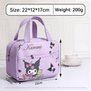 Anime MINISO Ins Thermal Insulation Children Portable Bag Cute Kuromi Storage Lunch Bag Gifts for Girls - V.I.P Digital Presence