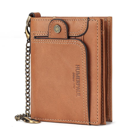 Anti-Magnetic Men's Wallet Leather Zipper Wallet Large Capacity Multi-Card Coin Pocket - V.I.P Digital Presence