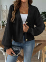 Autumn and winter new minimalist short button jacket sweater cardigan - V.I.P Digital Presence