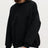 Autumn and winter new solid color round neck loose pullover sweatshirt long sleeved fleece sweater for women - V.I.P Digital Presence