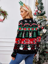 Autumn and winter new sweater jacket women's casual long sleeved Christmas sweater - V.I.P Digital Presence