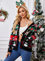 Autumn and winter new sweater jacket women's casual long sleeved Christmas sweater - V.I.P Digital Presence