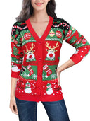 Autumn and winter new sweater jacket women's casual long sleeved Christmas sweater - V.I.P Digital Presence
