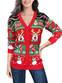 Autumn and winter new sweater jacket women's casual long sleeved Christmas sweater - V.I.P Digital Presence