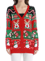 Autumn and winter new sweater jacket women's casual long sleeved Christmas sweater - V.I.P Digital Presence