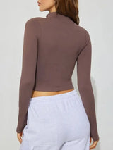 Autumn and winter stand up collar zipper cardigan sports long sleeved jacket - V.I.P Digital Presence