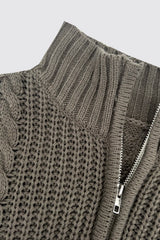 Autumn/Winter Retro Casual Half Zipper Sweater - V.I.P Digital Presence