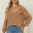 Autumn/Winter Top Deep V Sexy Off Shoulder Loose Hooded Sweater for Women - V.I.P Digital Presence