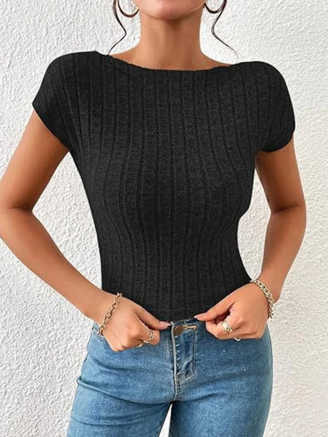 Backless Short Sleeve T-Shirt - V.I.P Digital Presence