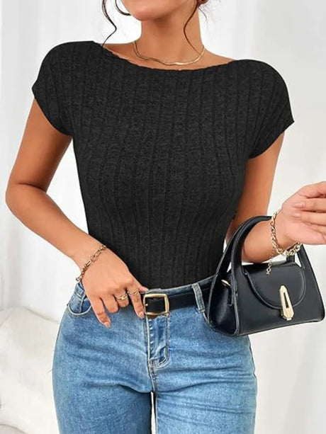 Backless Short Sleeve T-Shirt - V.I.P Digital Presence