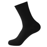 Bamboo fiber cotton socks mid tube men's socks double needle dark flower square grid socks - V.I.P Digital Presence
