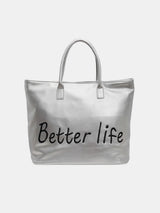 BETTER LIFE PU Leather Tote Bag - V.I.P Digital Presence