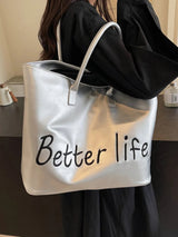BETTER LIFE PU Leather Tote Bag - V.I.P Digital Presence