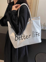 BETTER LIFE PU Leather Tote Bag - V.I.P Digital Presence
