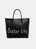 BETTER LIFE PU Leather Tote Bag - V.I.P Digital Presence