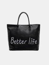 BETTER LIFE PU Leather Tote Bag - V.I.P Digital Presence
