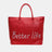 BETTER LIFE PU Leather Tote Bag - V.I.P Digital Presence