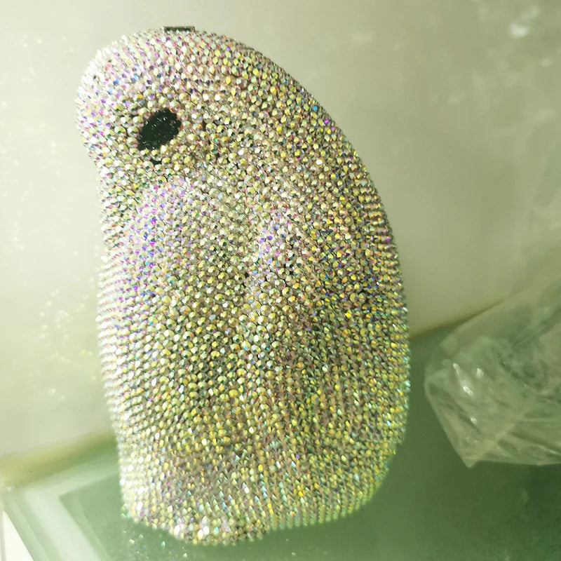Black Diamond Animal Shape Evening Bag Designer Women Chain Shoulder Handbags Female New Arrival Crystal Purses High-End Prom Di - V.I.P Digital Presence
