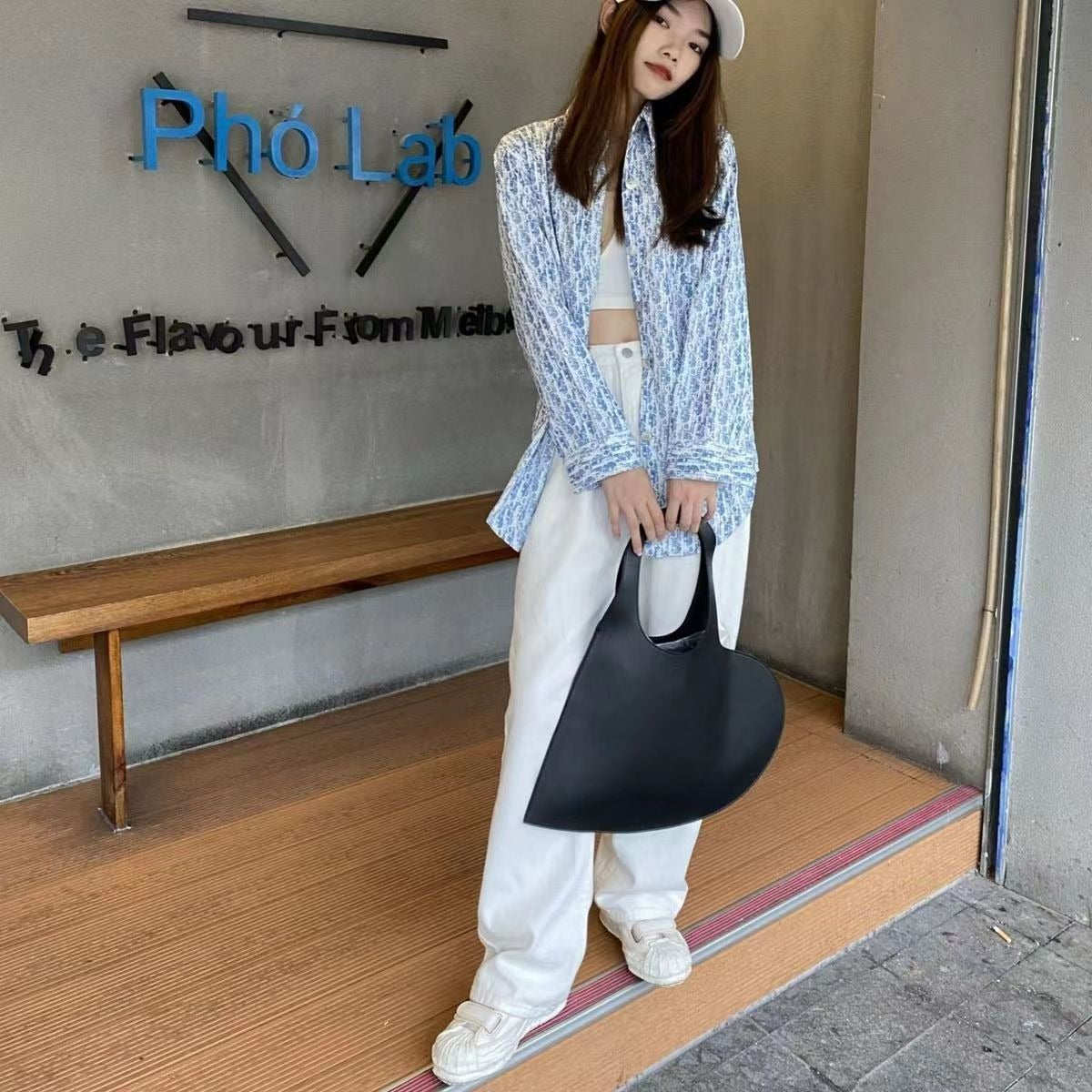 Black PU Love Handheld Photo Bag Love One Shoulder Underarm Bag - V.I.P Digital Presence