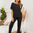 Boat Neck Top and Pants Lounge Set - V.I.P Digital Presence