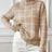 Bottom layer shirt contrasting plaid high neck sweater top - V.I.P Digital Presence