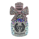 Bow Champagne Wine Bottle Diamond Set Banquet Bag Crystal Handbag for Women - V.I.P Digital Presence