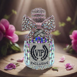 Bow Champagne Wine Bottle Diamond Set Banquet Bag Crystal Handbag for Women - V.I.P Digital Presence