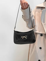 Bow PU Leather Shoulder Bag - V.I.P Digital Presence