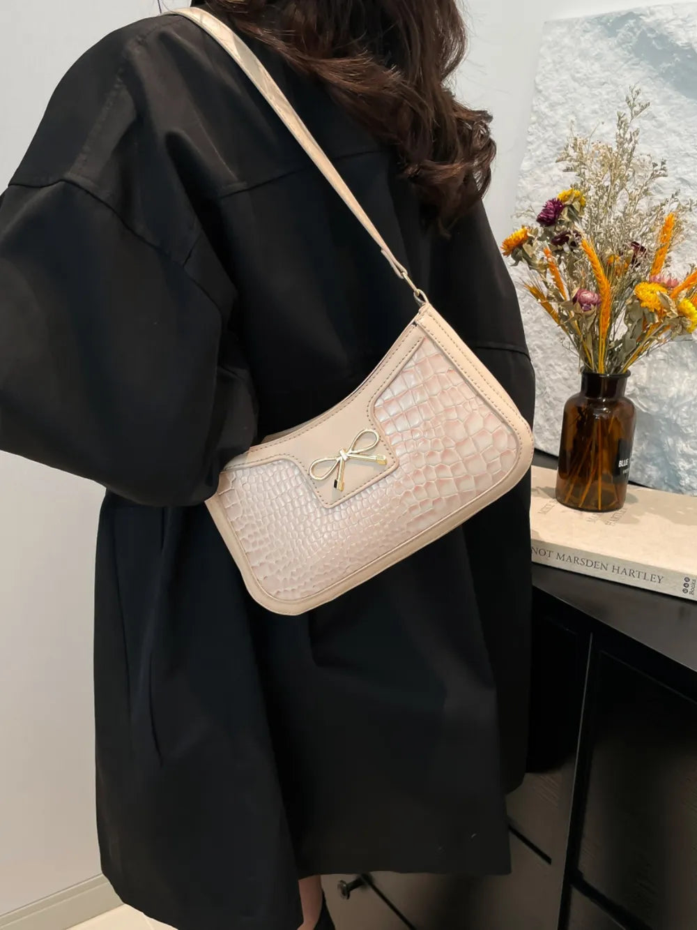 Bow PU Leather Shoulder Bag - V.I.P Digital Presence