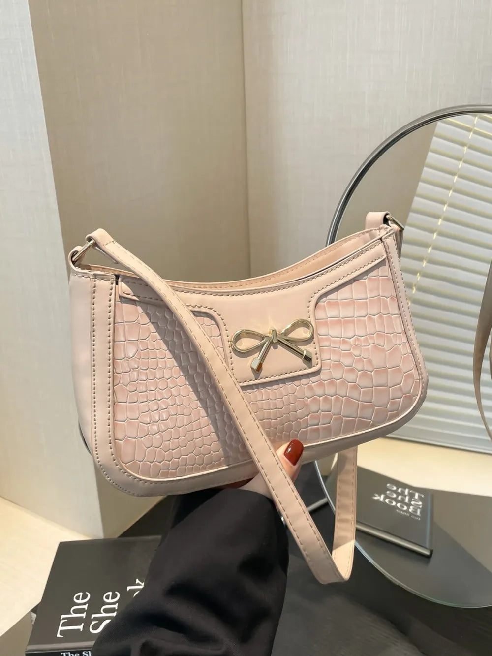 Bow PU Leather Shoulder Bag - V.I.P Digital Presence