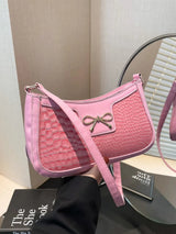 Bow PU Leather Shoulder Bag - V.I.P Digital Presence