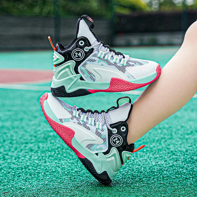 Boys' basketball shoes teenagers' mesh breathable sports shoes - V.I.P Digital Presence
